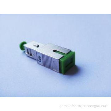0dB SC/APC, metal housing, Female to Male Fiber Optic Atten